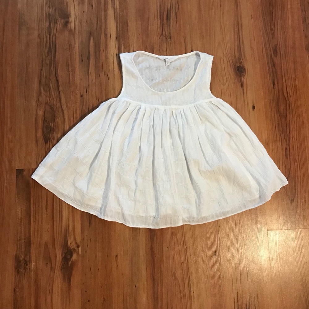 BCBGeneration white babydoll tank top